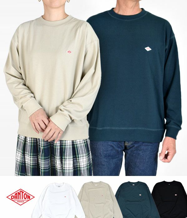 ダントン (DANTON) MEN'S LONG SLEEVE SWEAT T-SHIRT クルーネック