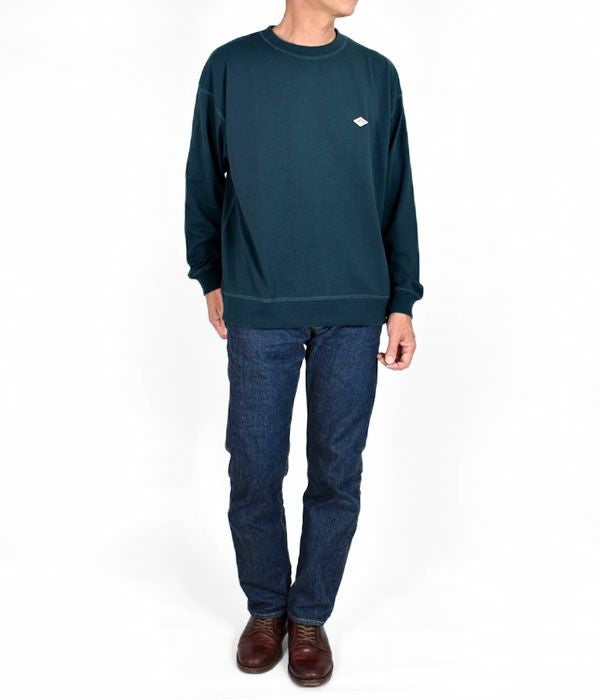 ダントン (DANTON) MEN'S LONG SLEEVE SWEAT T-SHIRT クルーネック 長袖Tシャツ ロンT DT-C0204TCB