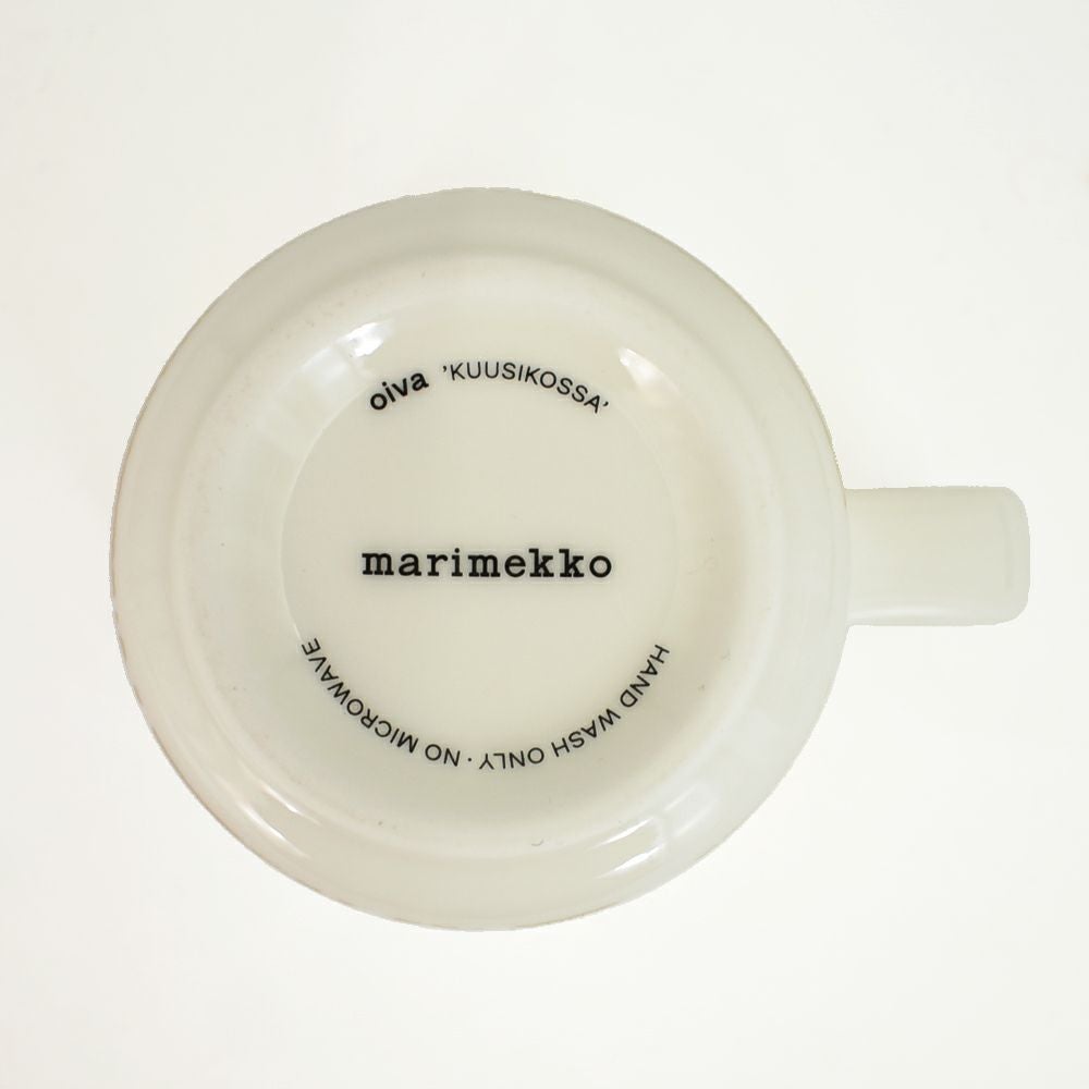 マリメッコ (marimekko) Kuusikossa cup and plate set クーシコッサ トウヒの森カップアンドプレートセット ギフトセット 食器 クリスマスギフト 52239-4-72865