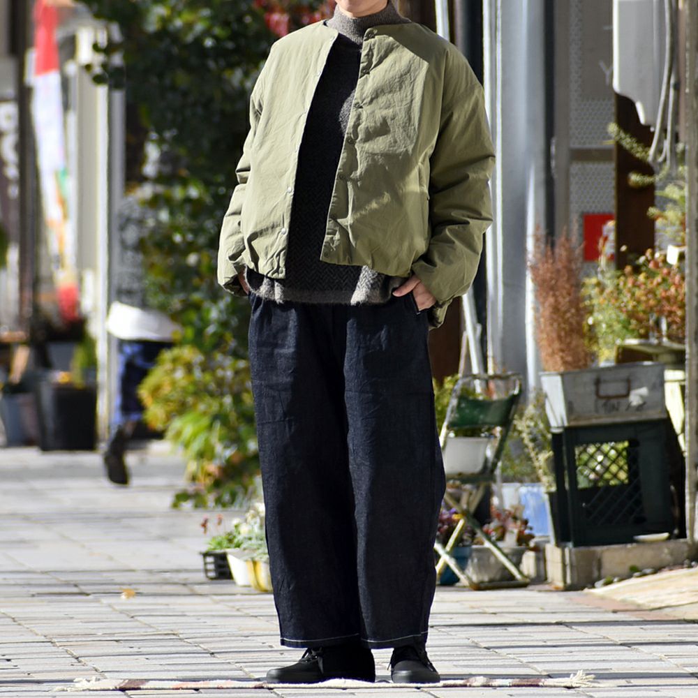 ル (NARU) 8ozムラデニムエッグパンツ 8オンス 647125