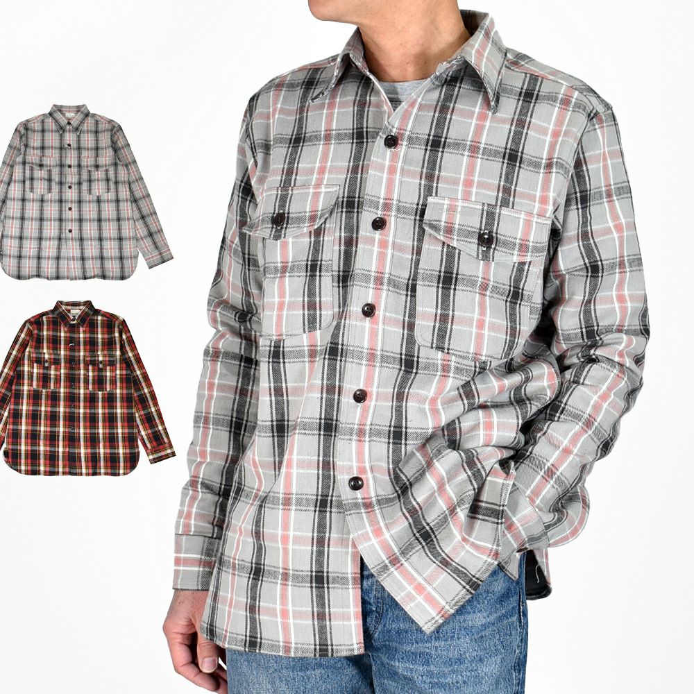 ウエアハウス (WAREHOUSE) FLANNEL SHIRTS WITH CHINSTRAP 【N/W
