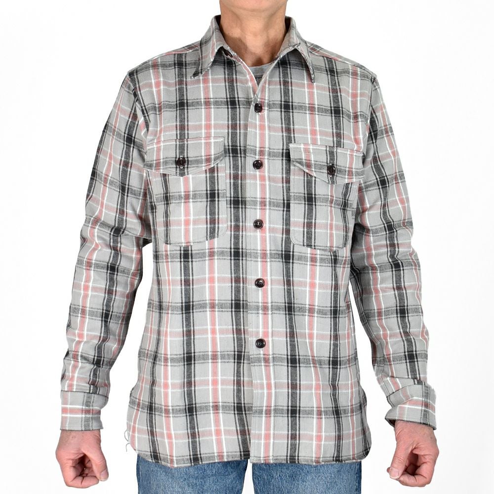 ウエアハウス (WAREHOUSE) FLANNEL SHIRTS WITH CHINSTRAP 【N/W】 長袖チェックネルシャツ F柄 G柄 3022