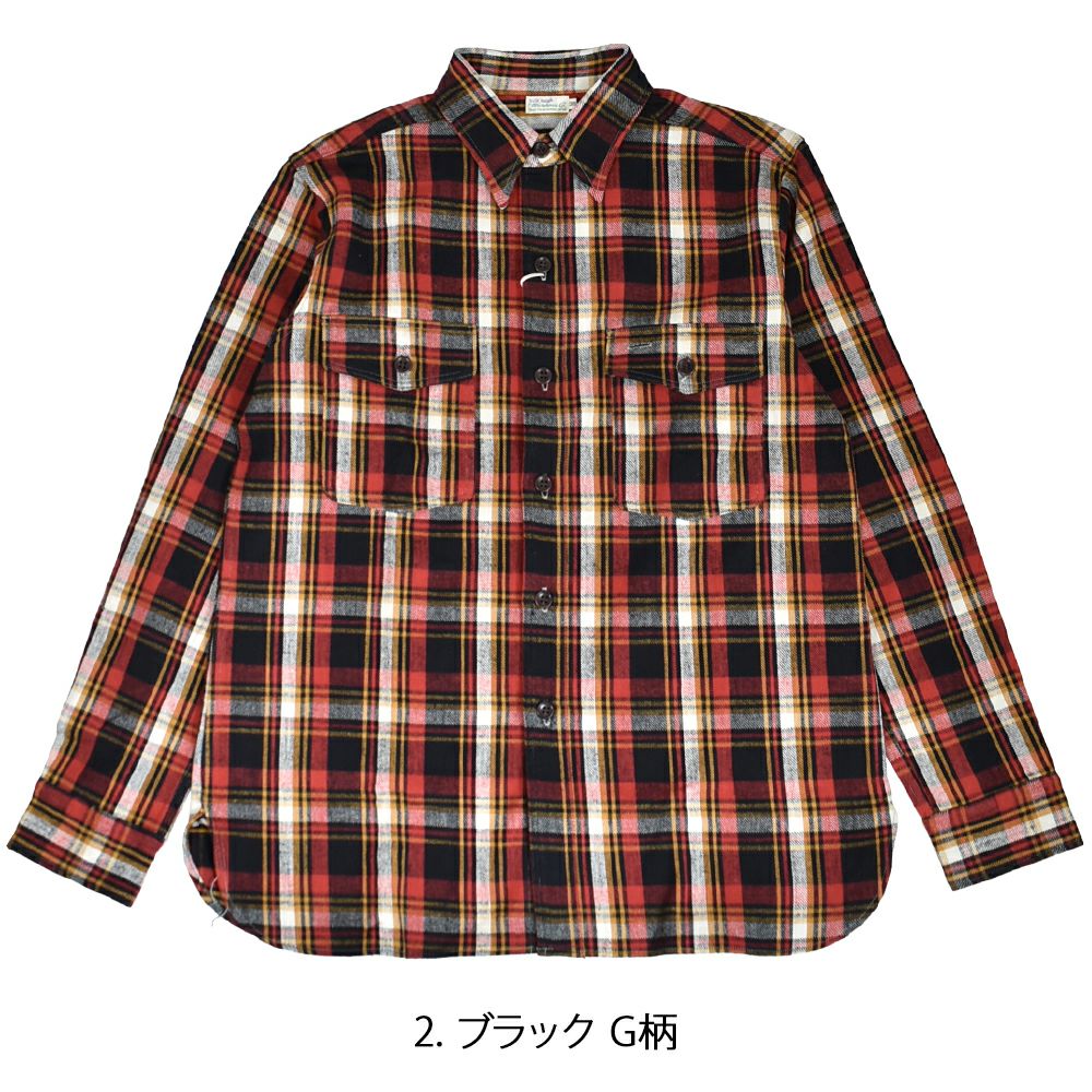 ウエアハウス (WAREHOUSE) FLANNEL SHIRTS WITH CHINSTRAP 【N/W
