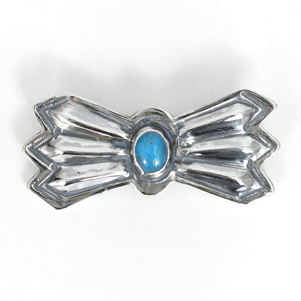 ラリースミス (LARRY SMITH) BUTTERFLY PIN (6 RHOMBUSES, TURQUOISE