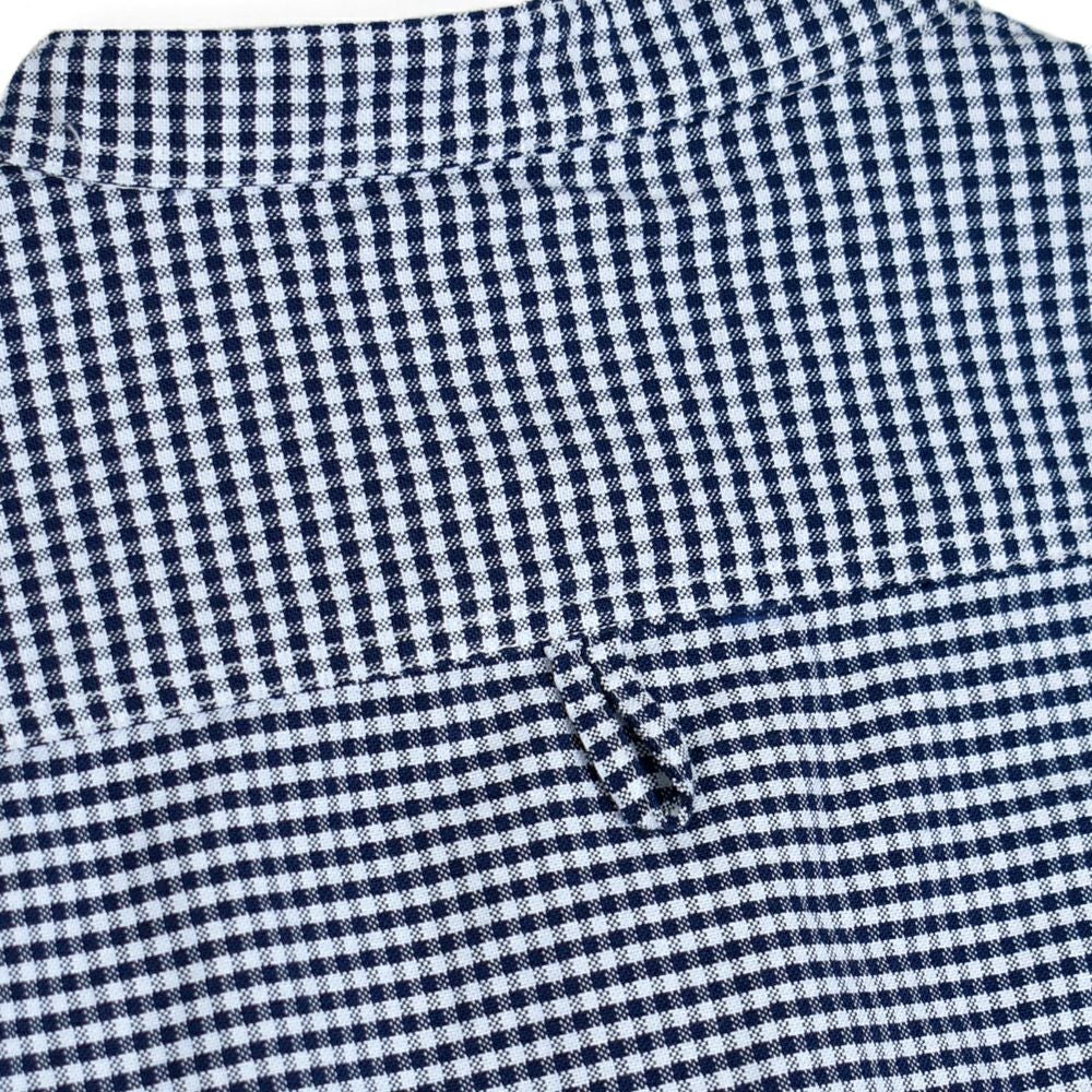 ダントン (DANTON) WOMEN'S OXFORD BAND COLLAR SHIRT L/S ノーカラーギンガムチェック長袖シャツ バンドカラー DT-B0279OXP