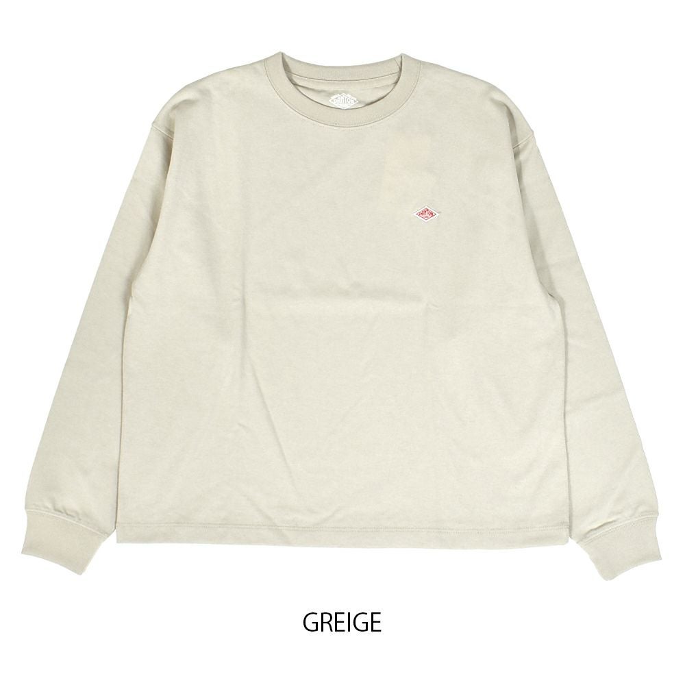 ダントン (DANTON) WOMEN'S LONG SLEEVE T-SHIRT 長袖Tシャツ ロンT DT-C0269TCB  GREIGE