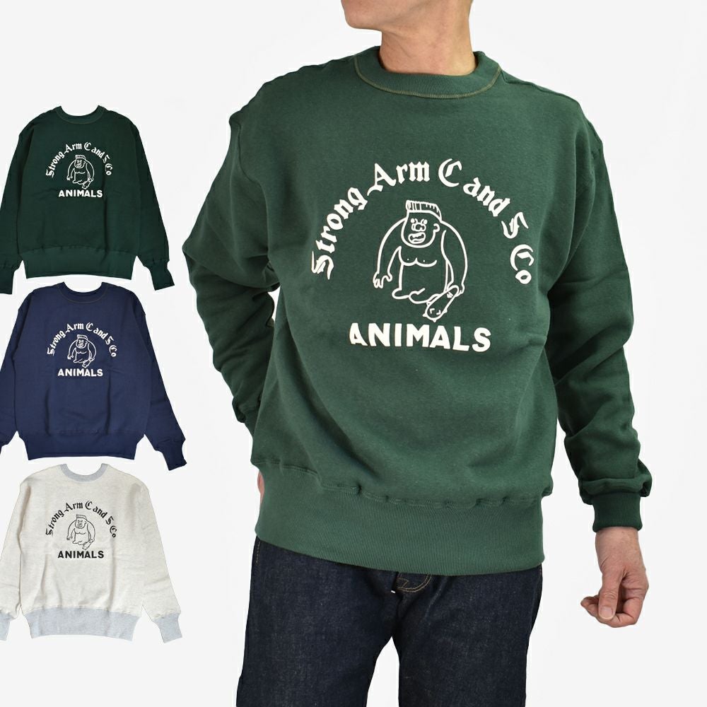 デラックスウエア (DELUXEWARE) TOWN POINT 長袖プリントトレーナー