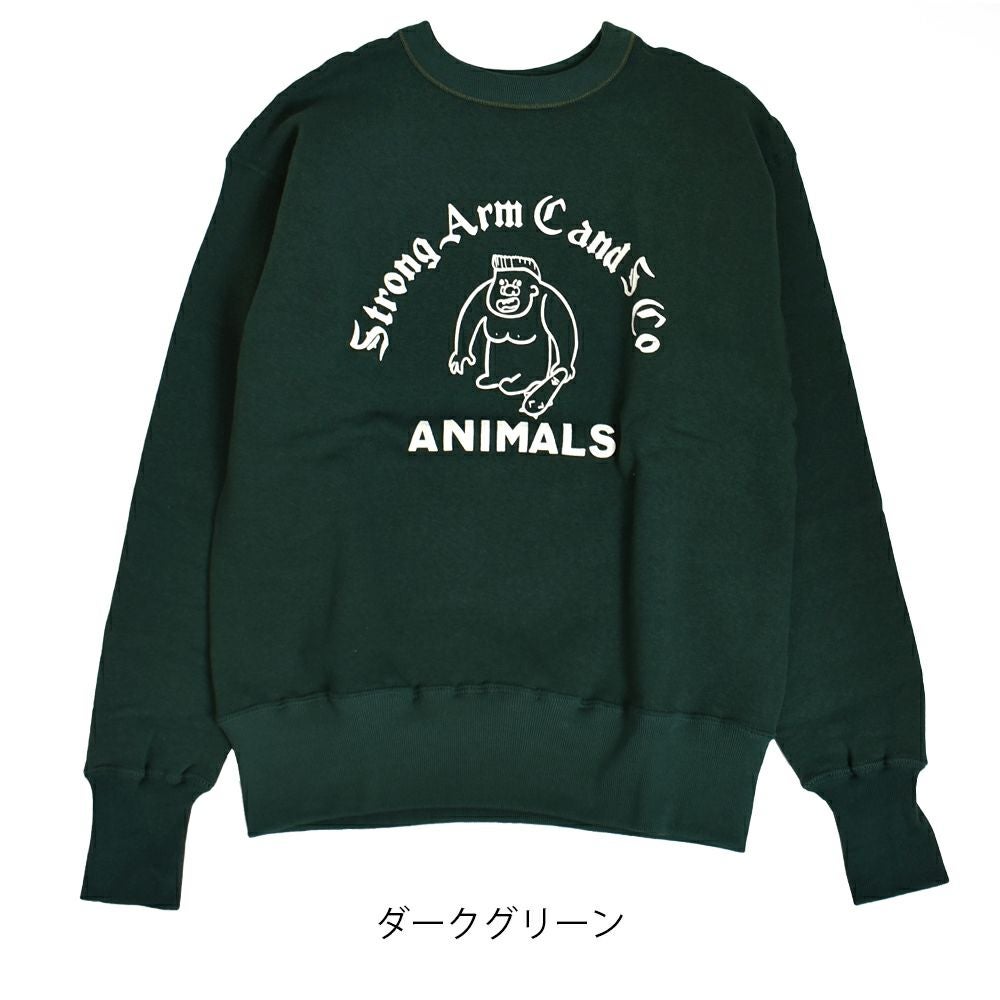 ヨ*コ様 ジョングラッコー　STRONGARM ブラック トレーナー XXL新品 ジョングラッコー(JOHN GLUCKOW) Classic Crew Sweat 長袖プリント