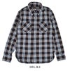 デラックスウエア (DELUXEWARE) NATIVE BLK 長袖チェックウエスタンシャツ MVS-12  WRG.BLK