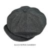 フリーホイーラーズ (FREEWHEELERS) - STEVEDORE - 1910〜1920s STYLE CASQUETTE キャスケット ハンチング 帽子 ビンテージスタイル シャンブレー 2327001 BLACK PEPPER CHAMBRAY