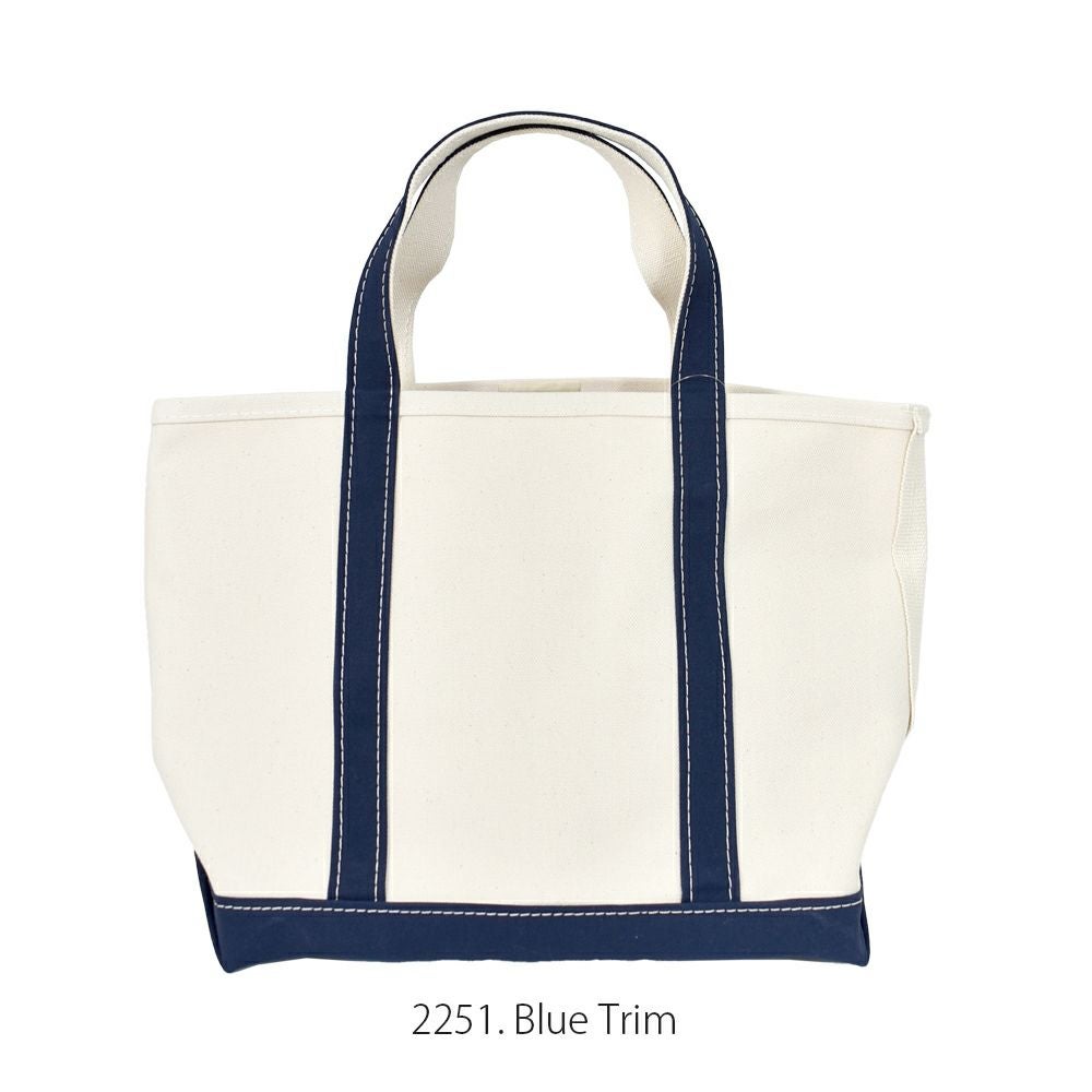 エルエルビーン (L.L.Bean) ボート・アンド・トート・バッグ、オープントップ ミディアム Boat and Tote, Open-Top Medium トートバッグ エコバッグ コットンキャンバス 17L 112636 2251. Blue Trim