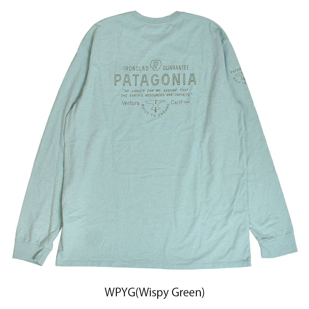パタゴニア (PATAGONIA) メンズ ロングスリーブ フォージマーク レスポンシビリティー Men's L/S Forge Mark Responsibili-Tee 長袖プリントTシャツ ロンT 37695