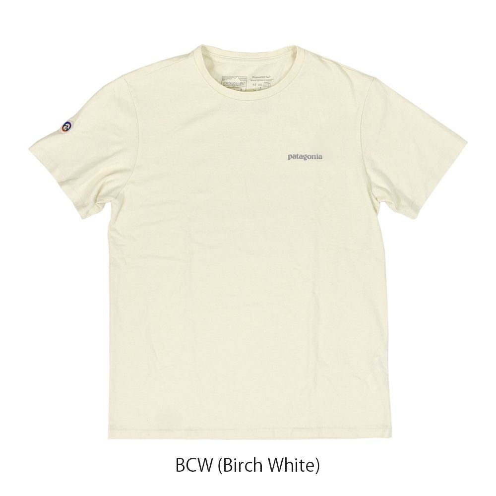 パタゴニア (PATAGONIA) フィッツロイ アイコン レスポンシビリティー Fitz Roy Icon Responsibili-Tee 半袖プリントTシャツ 37665 BCW (Birch White)