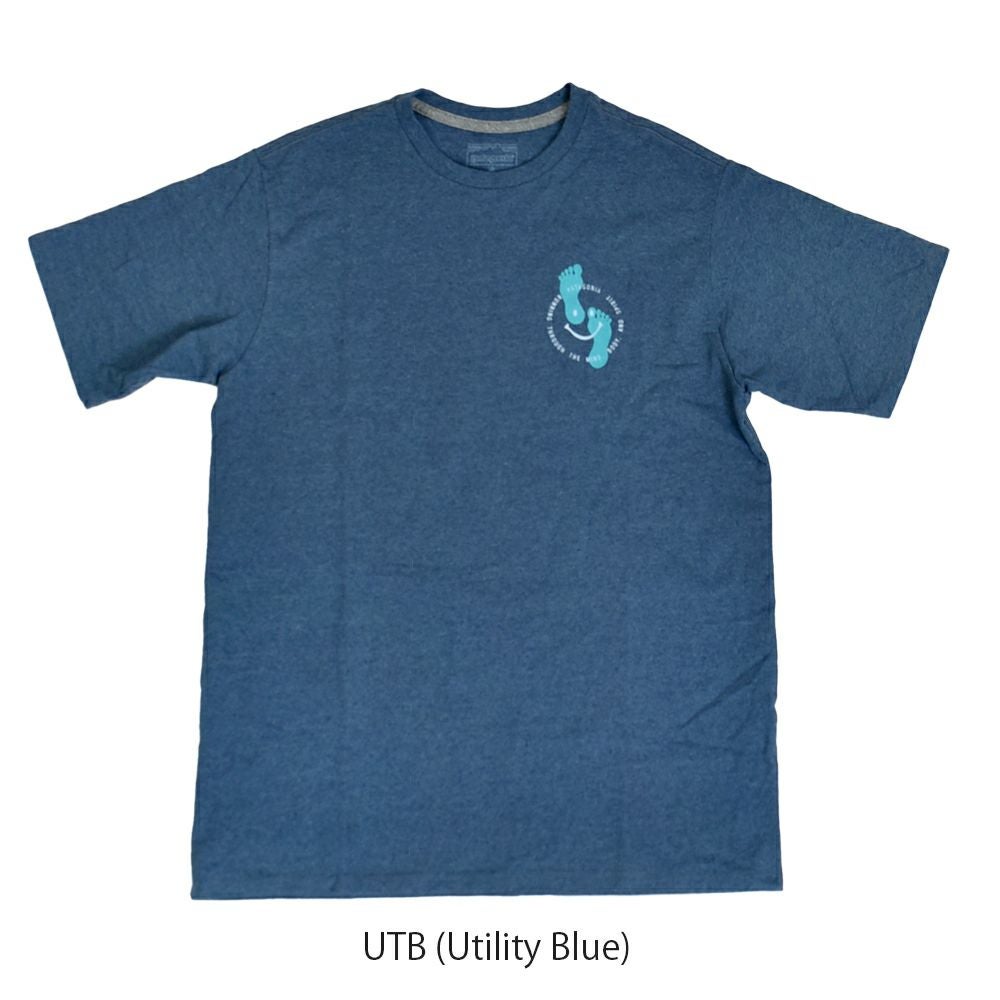パタゴニア (PATAGONIA) トレイル トロッターズ レスポンシビリティー Trail Trotters Responsibili-Tee 半袖プリントTシャツ 37744 UTB(Utility Blue)