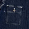 ウエアハウス (WAREHOUSE) Lot 2165 インディゴヘリンボーンカバーオール INDIGO HERRINGBONE COVERALL WITH CHINSTRAP デニムジャケット 2165