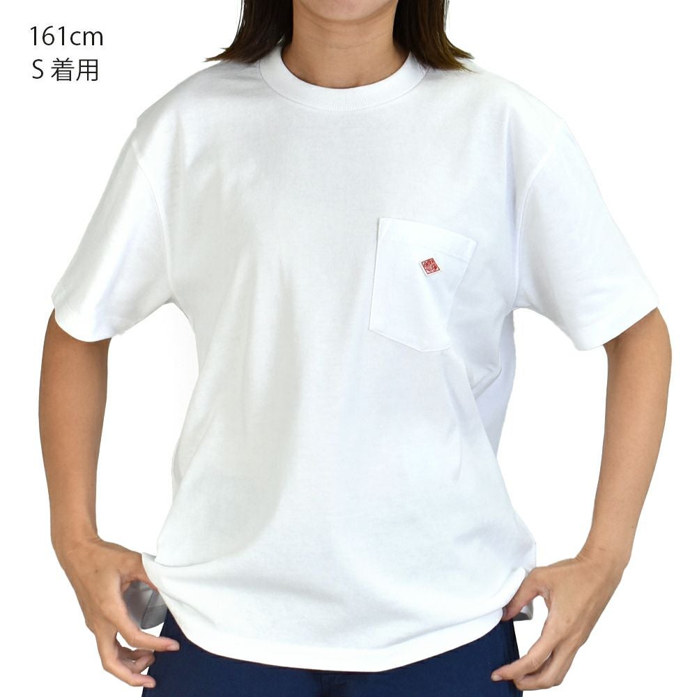 ダントン (DANTON) WOMEN'S SHORT SLEEVE POCKET T-SHIRT PLAIN ポケットTシャツ 半袖無地Tシャツ DT-C0197TCB