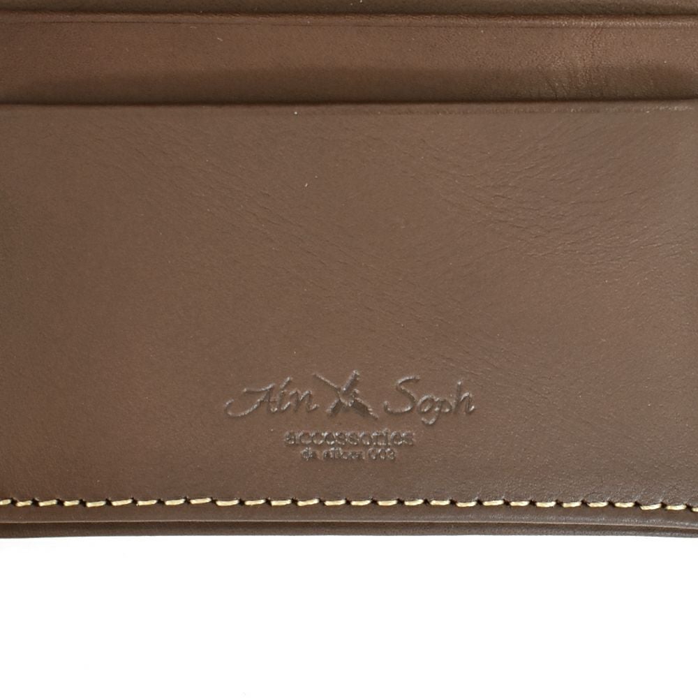 アインソフ (Ain Soph) ワクシープレス 折財布（ボックスコインケース） 革財布 ボックスコインケース オイルレザー DA1548-WPS