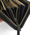 アインソフ (Ain Soph) 袋縫いラウンドファスナー長財布 革財布 黒 DA1456-STN