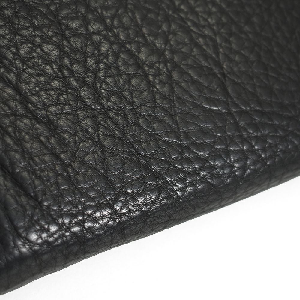 アインソフ (Ain Soph) 袋縫いラウンドファスナー長財布 革財布 黒
