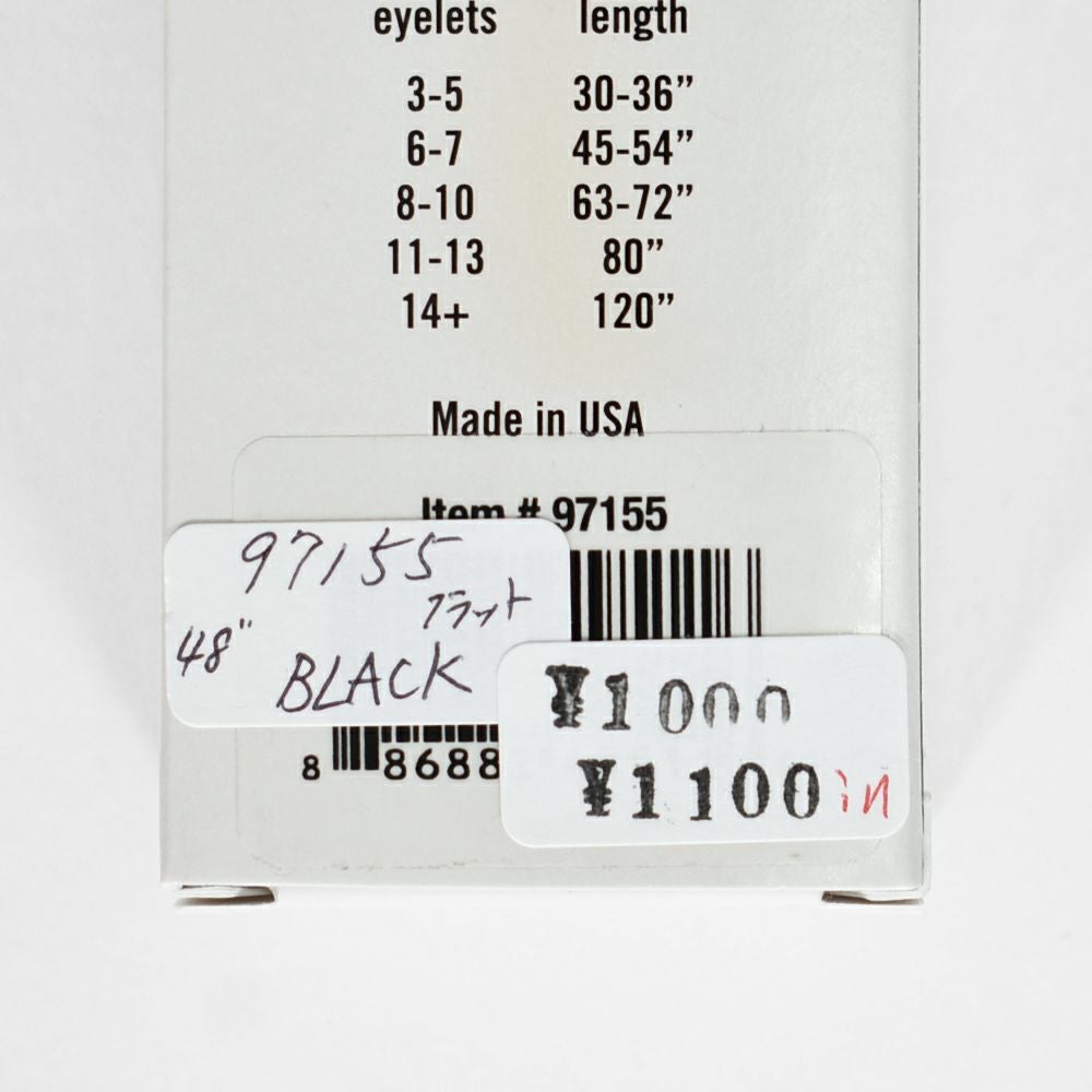 レッドウィング (RED WING) 48inch FLAT WAXED LACES BLACK 48インチ