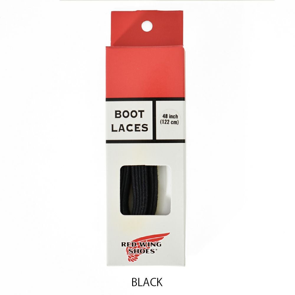 レッドウィング (RED WING) 48inch FLAT WAXED LACES BLACK 48インチ