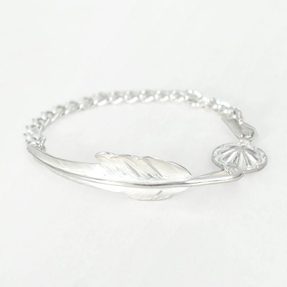 ラリースミス(LARRY SMITH) KAZEKIRI FEATHER CHAIN BRACELET