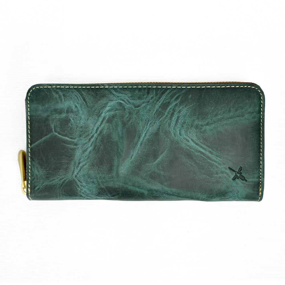 アインソフ (Ain Soph) ワクシープレス ラウンドファスナー長財布 革