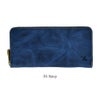 アインソフ (Ain Soph) ワクシープレス ラウンドファスナー長財布 革財布 オイルレザー DA1180-WPS  39.Navy