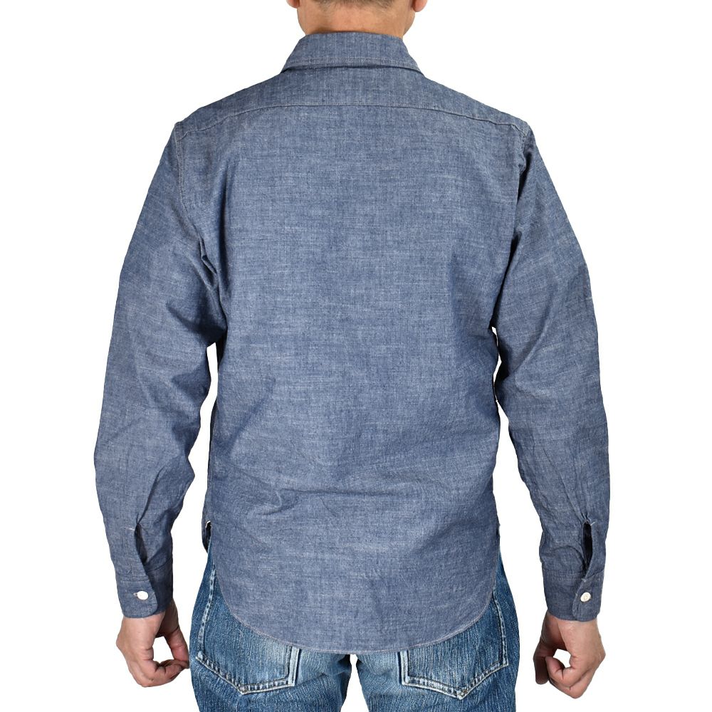 デラックスウエア (DELUXEWARE) 56 INDIGO CHAMBRAY 長袖インディゴ