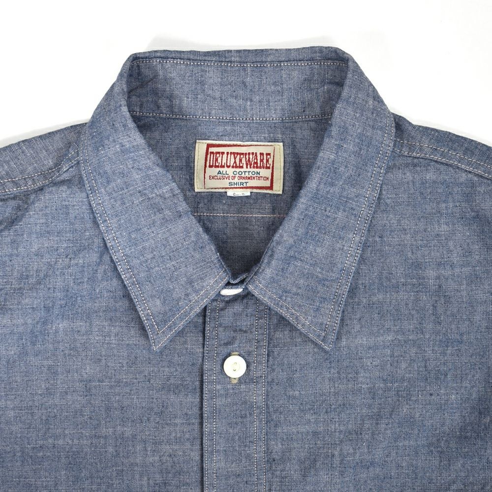 デラックスウエア (DELUXEWARE) 56 INDIGO CHAMBRAY 長袖インディゴ