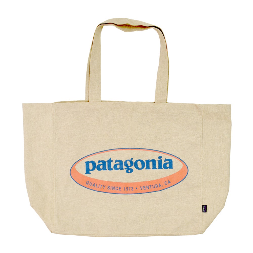 パタゴニア (PATAGONIA) リサイクル オーバーサイズ トート Recycled Oversized Tote トートバッグ アウトドア キャンプ 大容量 59255 OLCC('95 Oval Logo: Classic Tan)