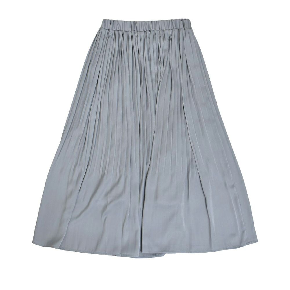 ソソット (sosotto) アンティークサテン消しプリーツスカート ロングスカート 裏付き ウエスト総ゴム オケージョン 42452117 03.LGY