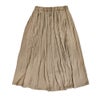 ソソット (sosotto) アンティークサテン消しプリーツスカート ロングスカート 裏付き ウエスト総ゴム オケージョン 42452117  21.キャメル