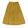 ソソット (sosotto) アンティークサテン消しプリーツスカート ロングスカート 裏付き ウエスト総ゴム オケージョン 42452117  44.マスタード