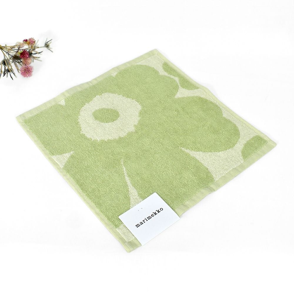 グリーン 花柄 marimekko マリメッコ Unikko ウニッコ タオル マリメッコ (marimekko) 日本限定 Mini Unikko ミニタオル 26×26cm