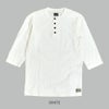 ダリーズ (DALEE'S&Co) Rail Nit.D [1920s RAIL ROAD KNIT] 6分袖ヘンリーネックTシャツ WHITE