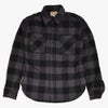 デラックスウエア (DELUXEWARE) 50s BUFFALO CHECK 長袖チェックネルシャツ HV-00A GRY.PURPLE