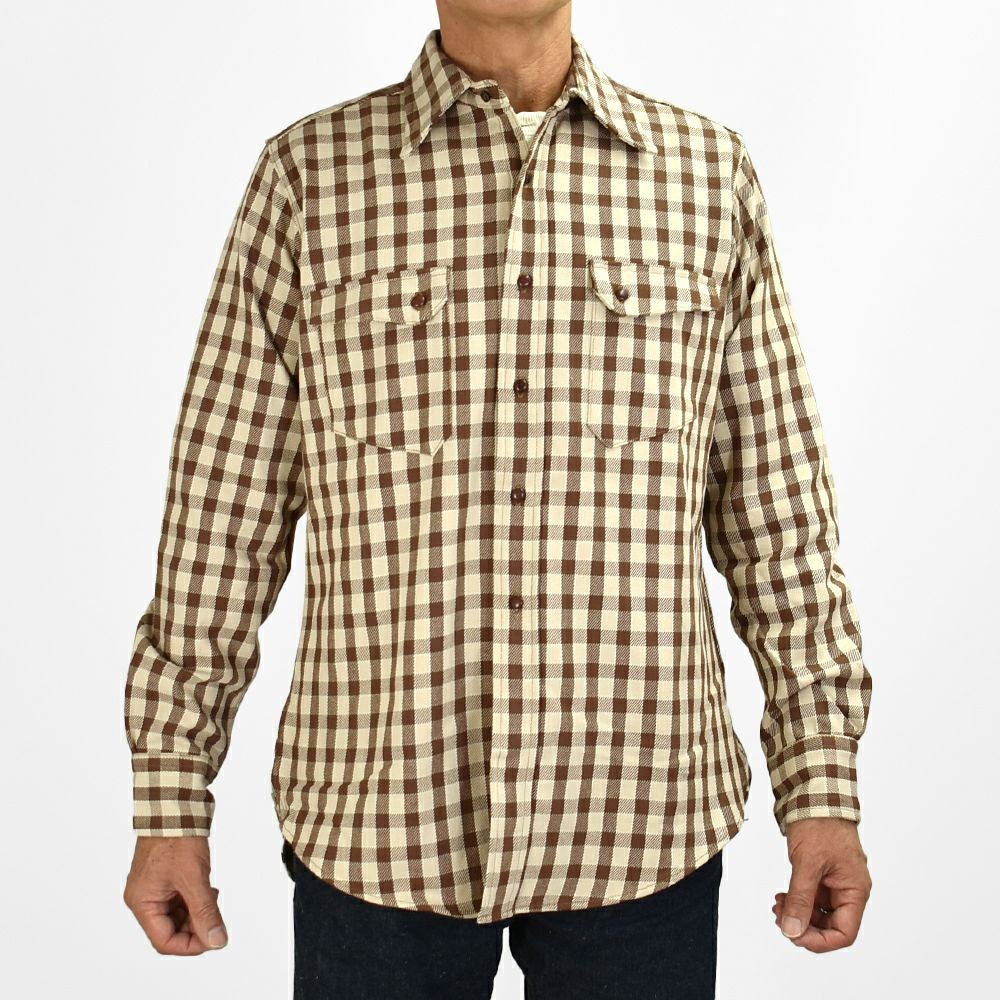ウエアハウス (WAREHOUSE) LONG HORN TYPE FLANNEL WESTERN SHIRTS