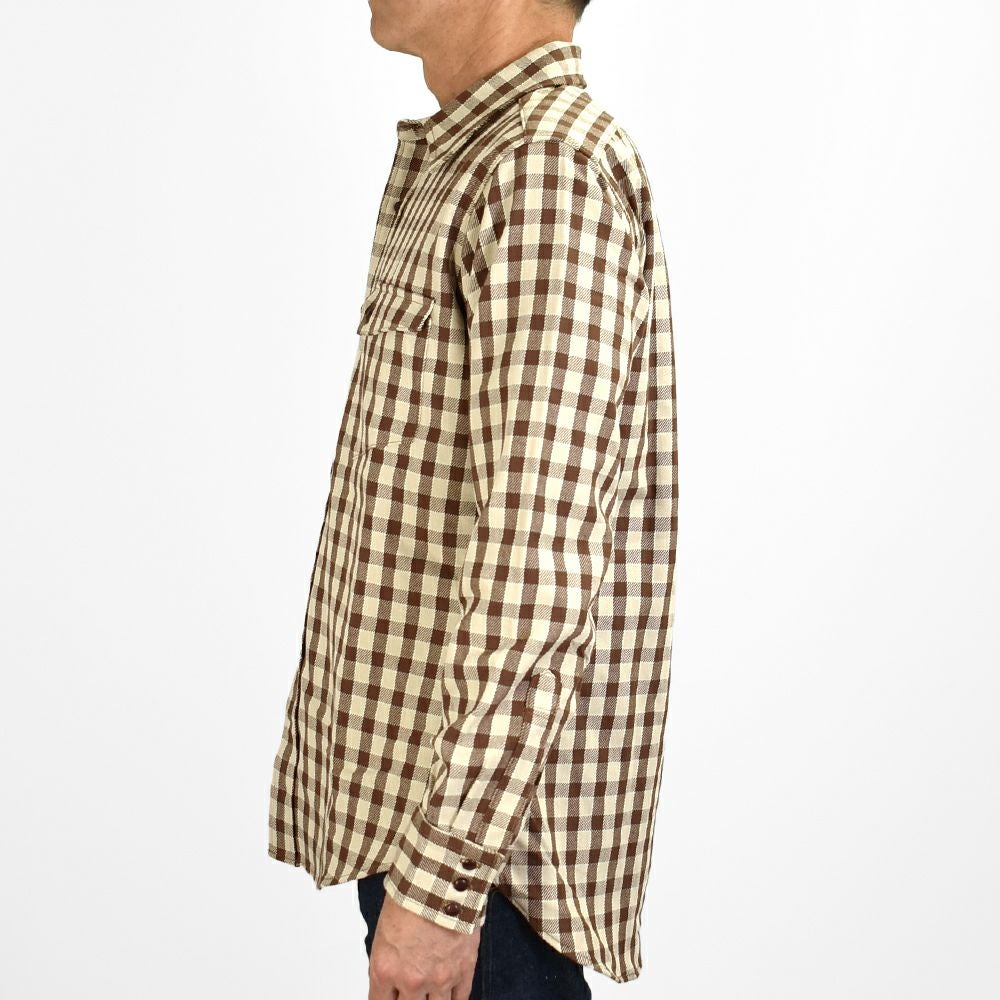ウエアハウス (WAREHOUSE) LONG HORN TYPE FLANNEL WESTERN SHIRTS