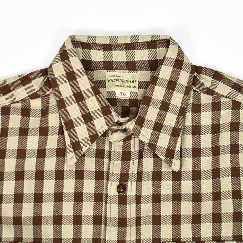ウエアハウス (WAREHOUSE) LONG HORN TYPE FLANNEL WESTERN SHIRTS