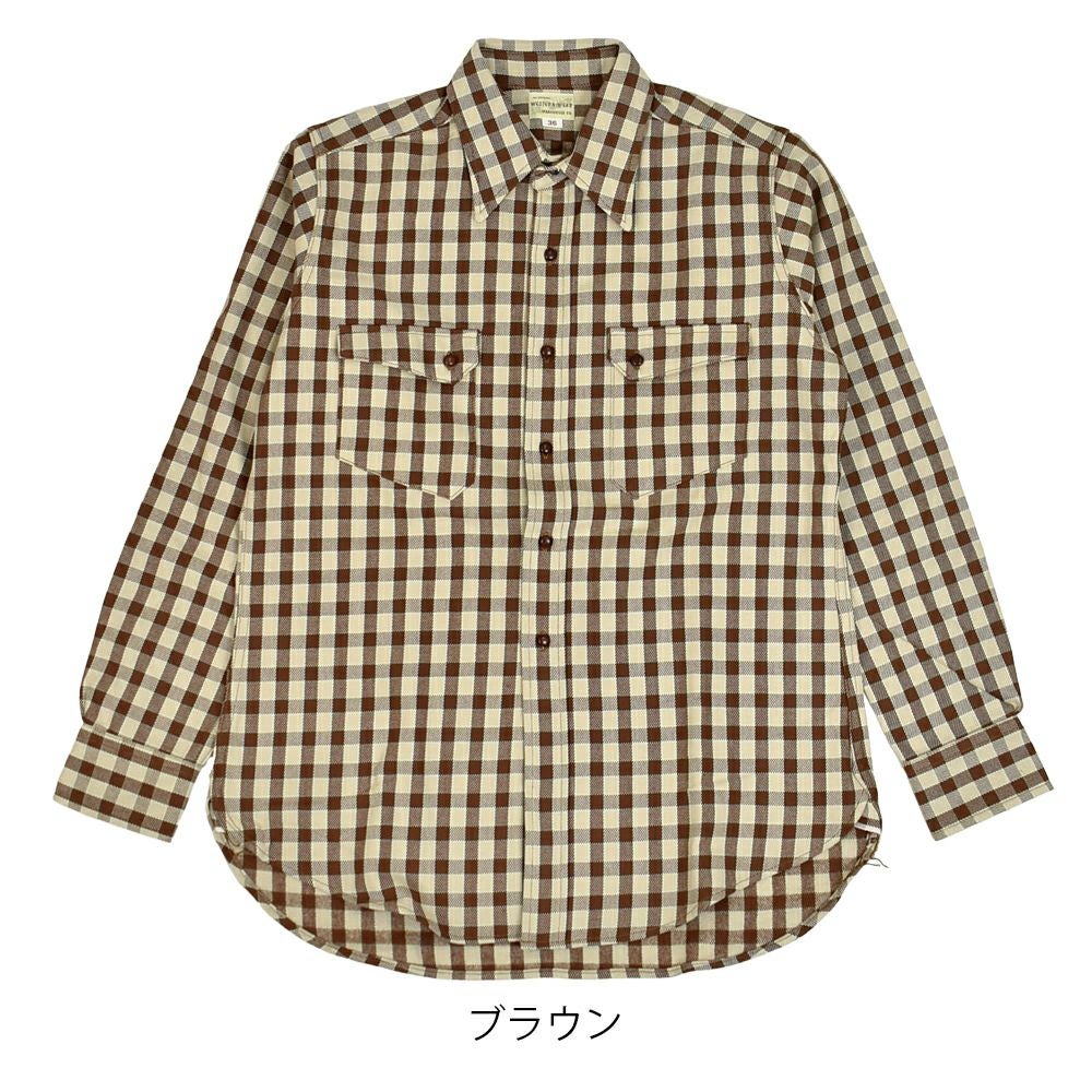 ウエアハウス (WAREHOUSE) LONG HORN TYPE FLANNEL WESTERN SHIRTS