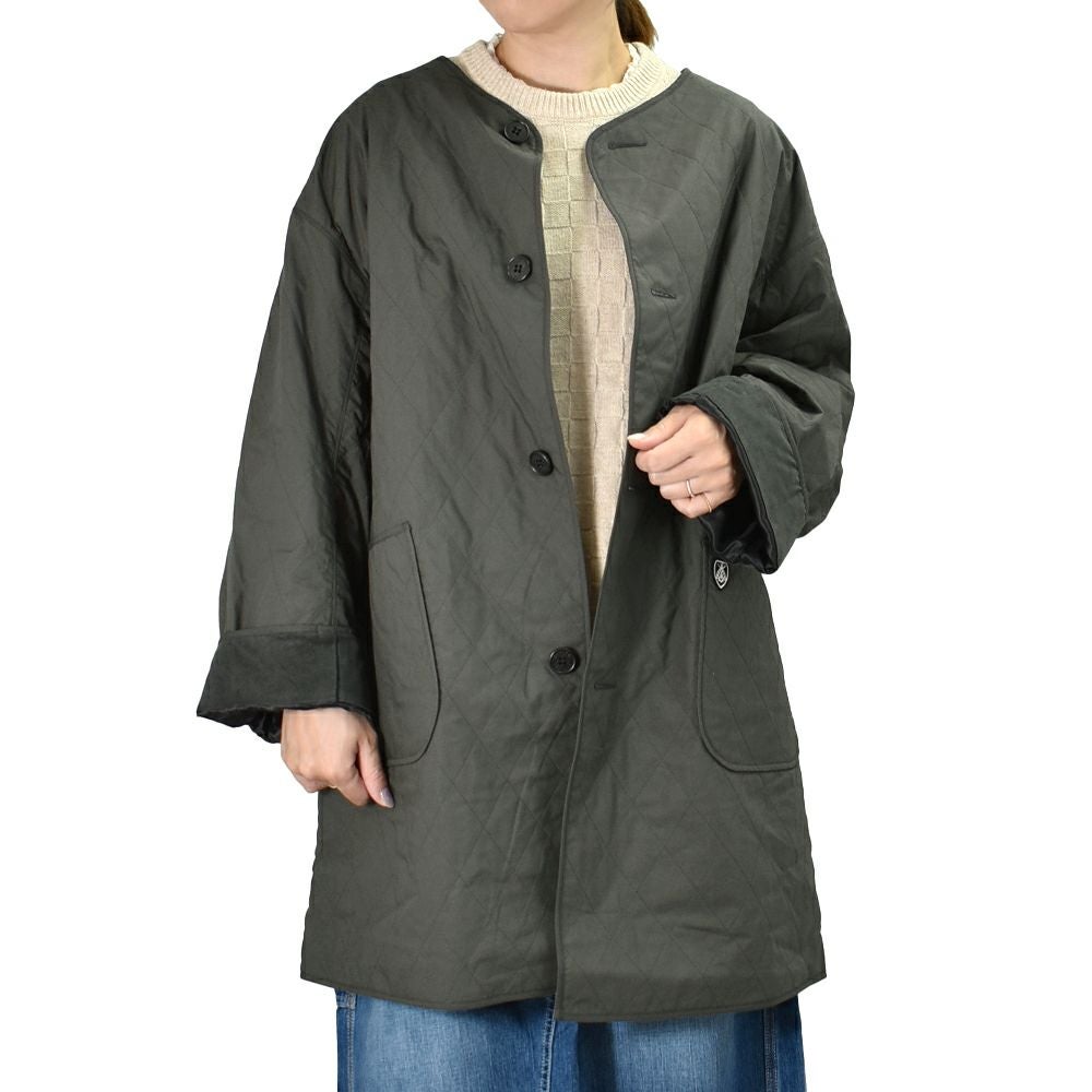 オーチバル/オーシバル(ORCIVAL)COAT キルティングコート ライニングコート ノーカラーコート OR-A0573MTY