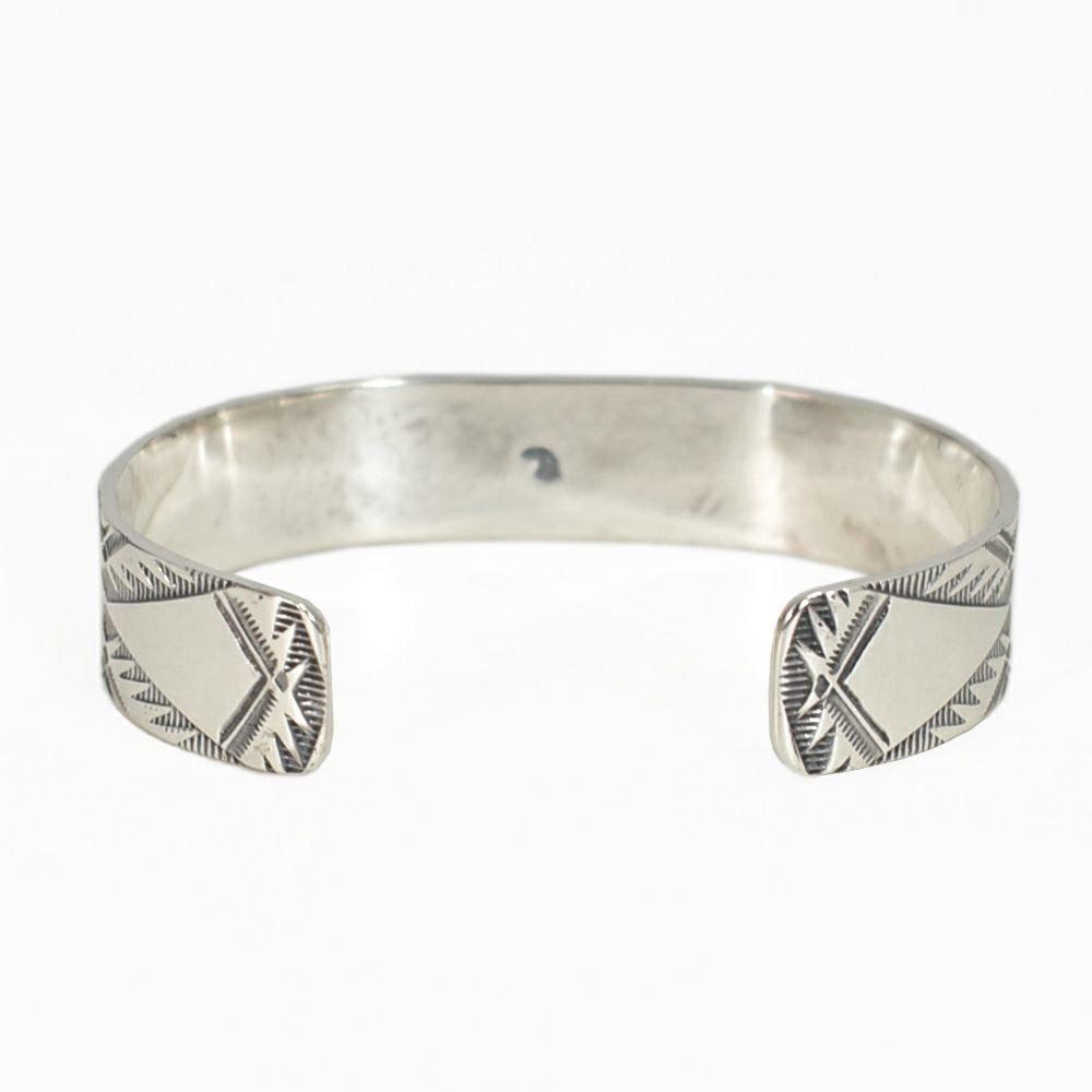 ラリースミス (LARRY SMITH) EAGLE HEAD STAMPED BRACELET (18K GOLD