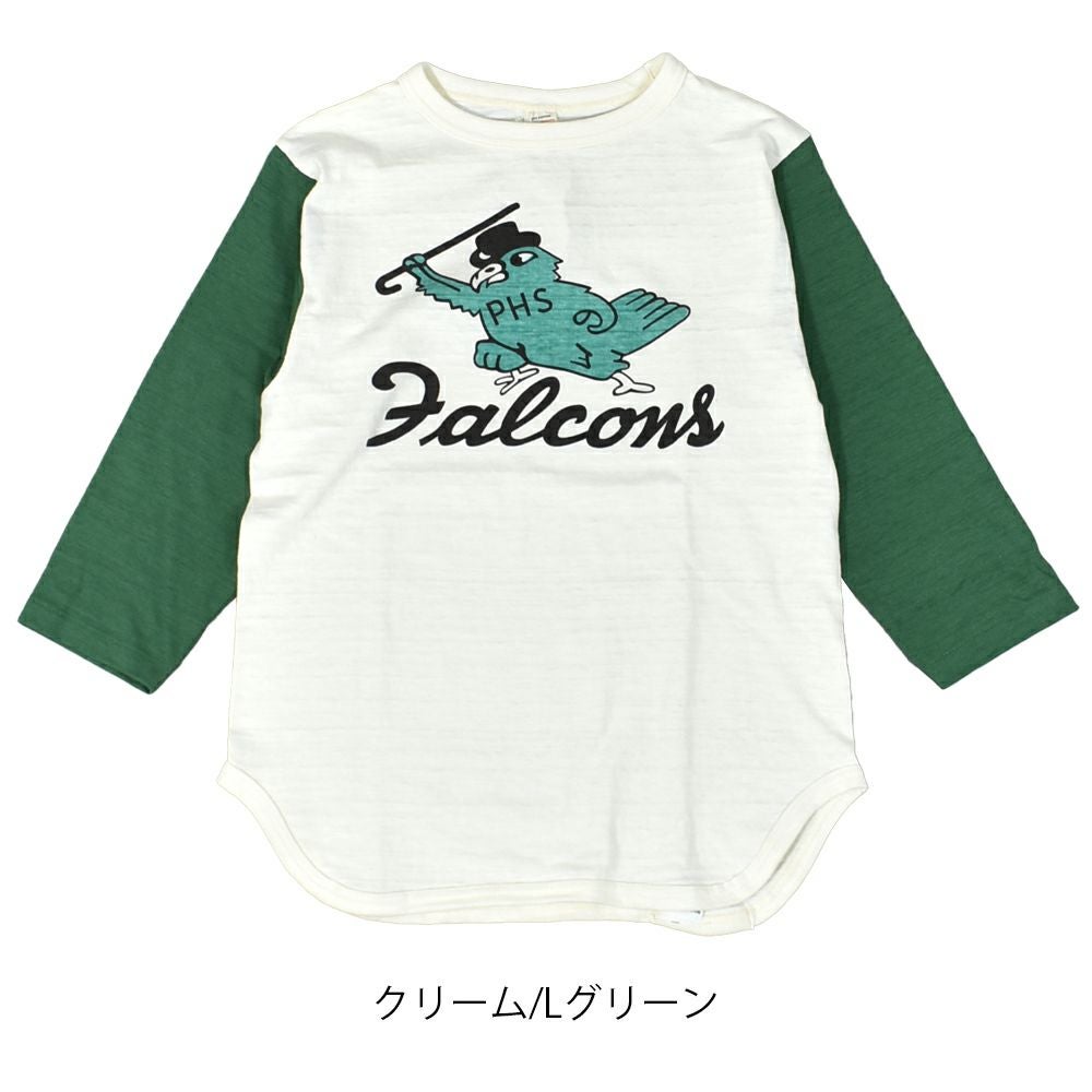 ウエアハウス (WAREHOUSE) Lot 4800 7分袖ベースボールT FALCONS
