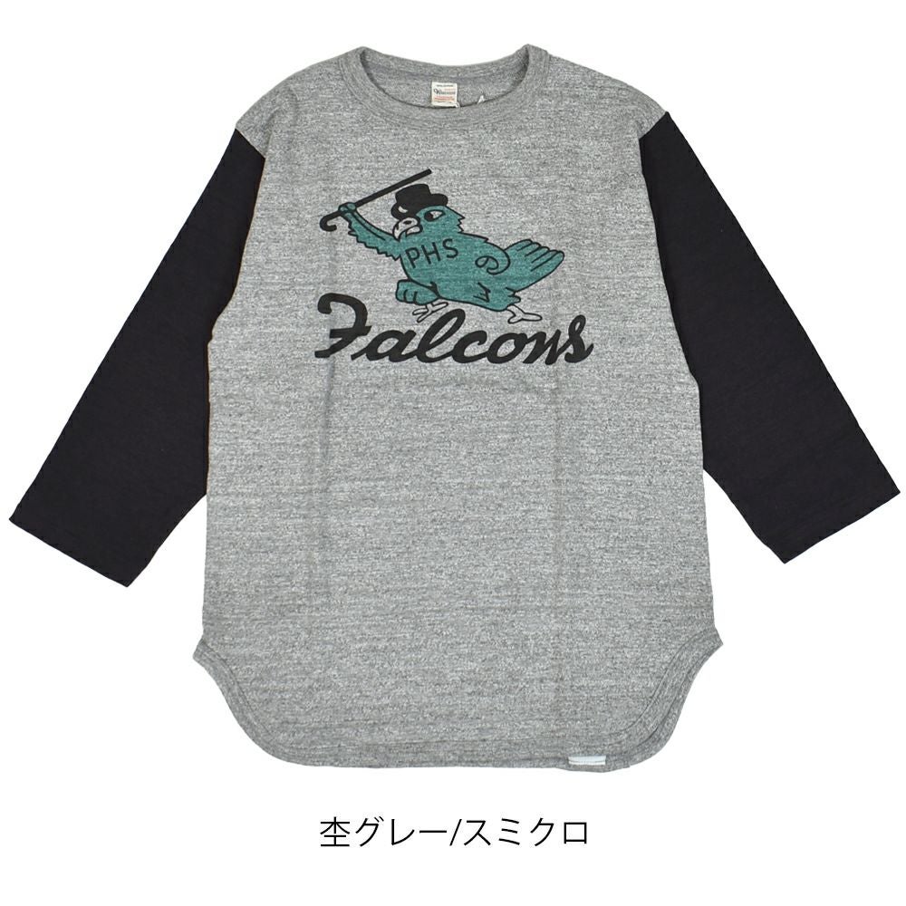ウエアハウス (WAREHOUSE) Lot 4800 7分袖ベースボールT FALCONS