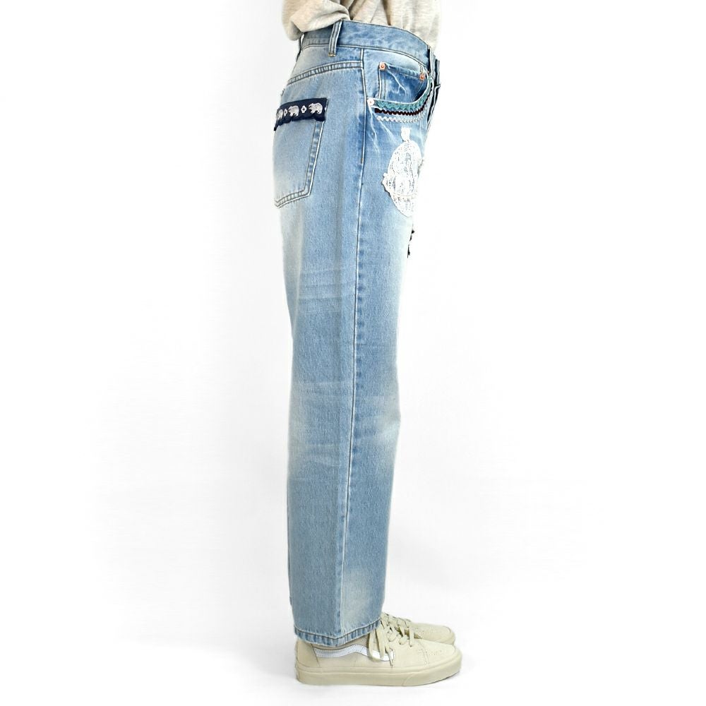 マーブルシュッド (marble SUD) cosmic DENIM ジーンズ リメイク