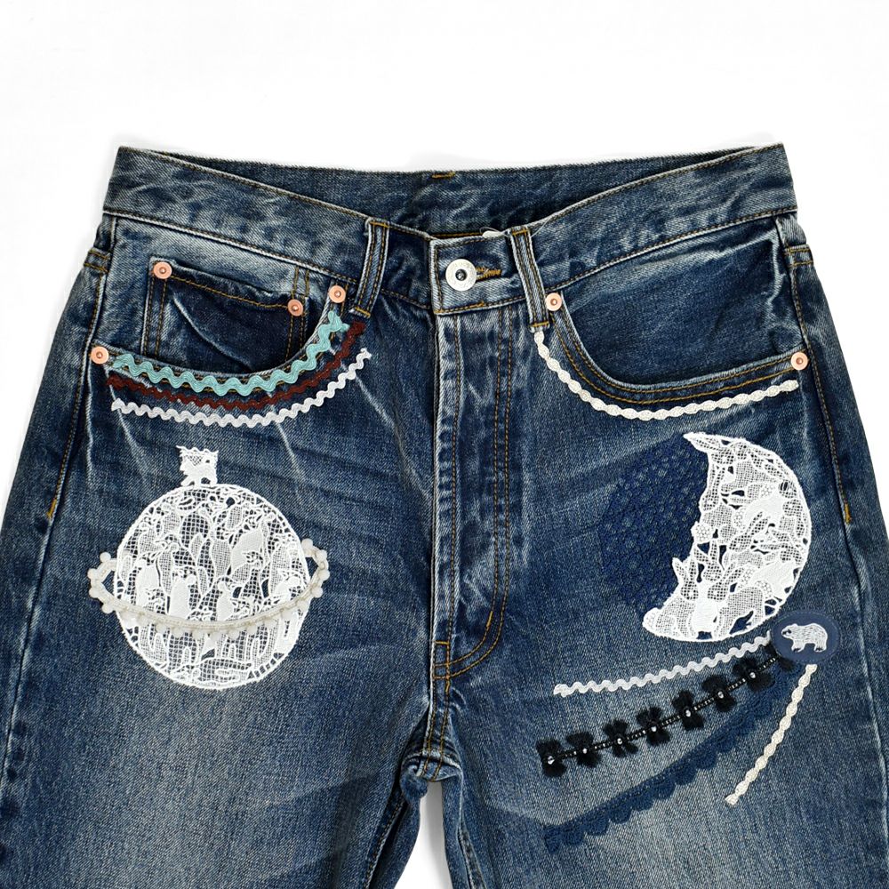 マーブルシュッド (marble SUD) cosmic DENIM ジーンズ リメイク
