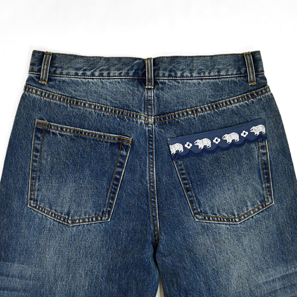 マーブルシュッド (marble SUD) cosmic DENIM ジーンズ リメイク