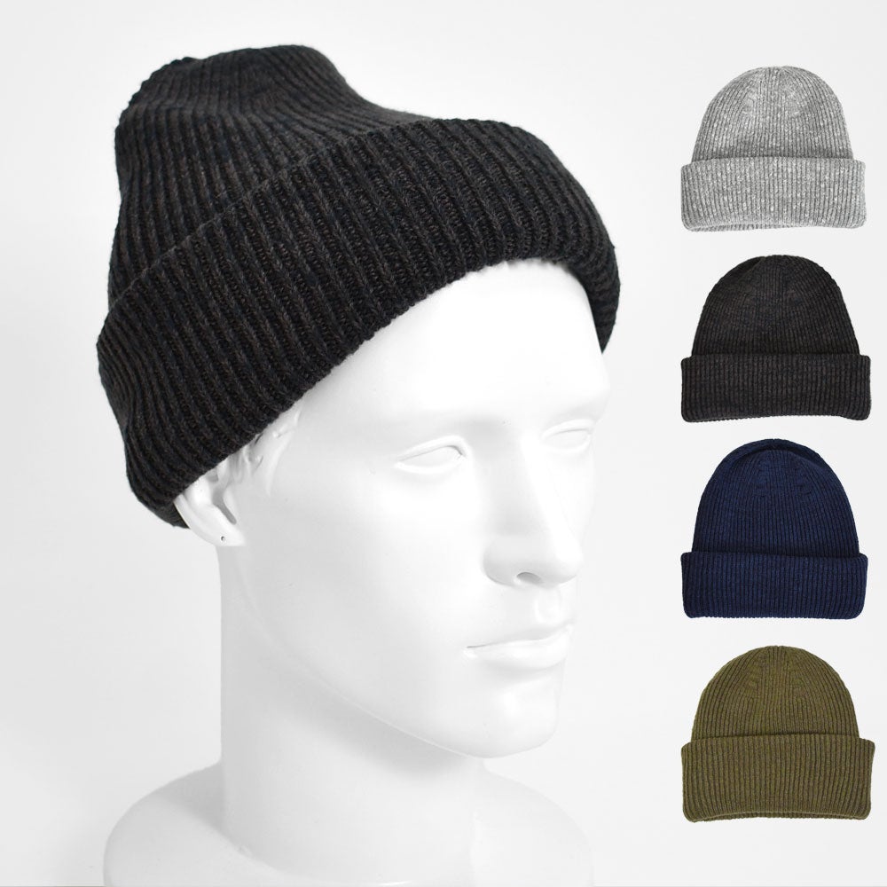 デラックスウエア(DELUXEWARE) KNIT CAP 帽子 コットンニット帽 ニットキャップ ビーニー DLC-005