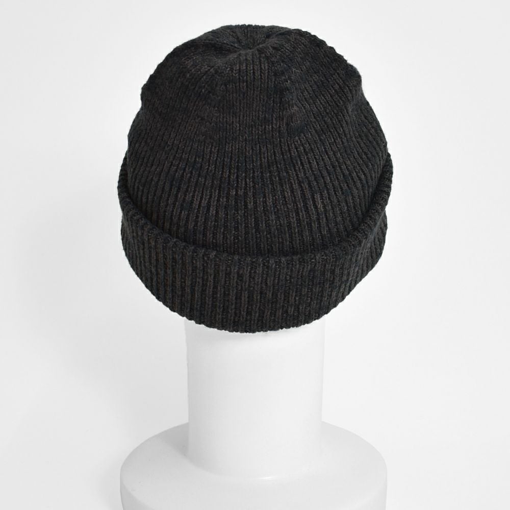 ダークグレー ビーニー ボルサリーノ ニット帽 Virgin Wool Beanie（バージーンウール